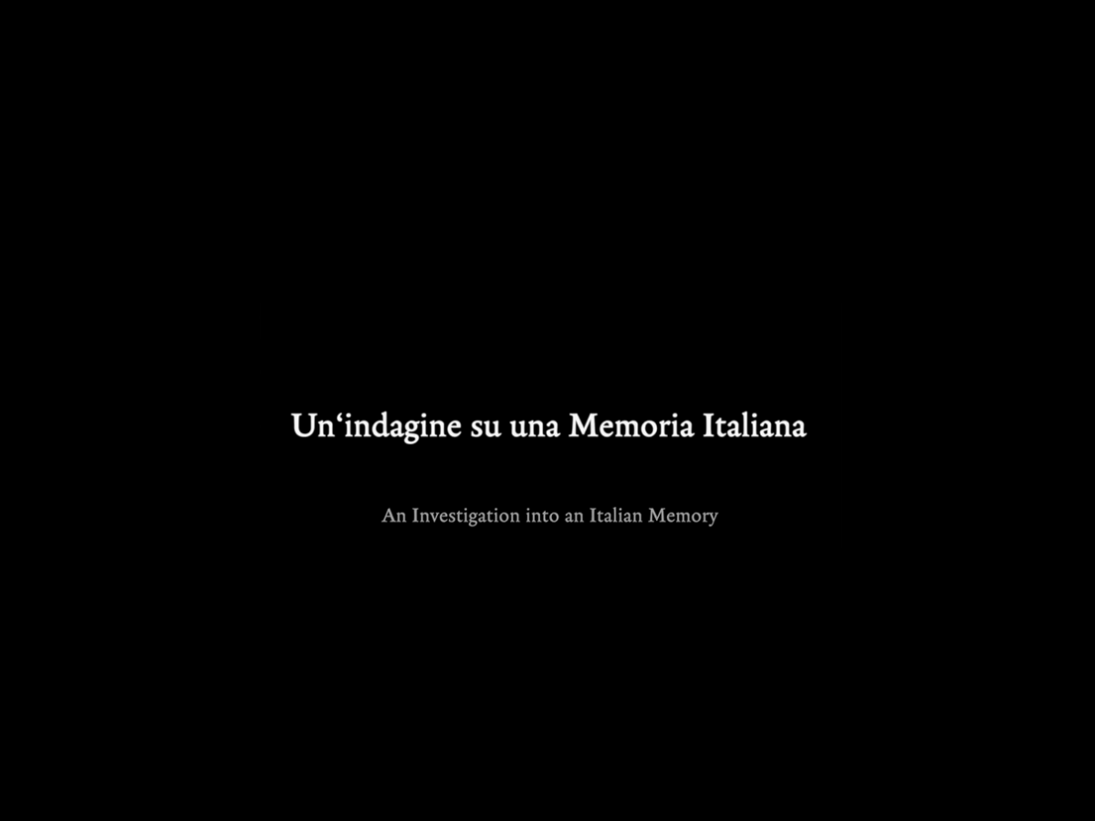 Matthew Buzzell’s Un ‘indagine su una Memoria Italiana&nbsp;(2026)